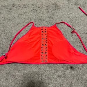 aerie vibrant hot pink bathing suit top